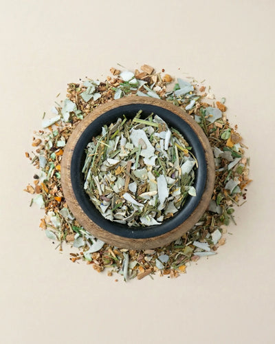 Blend botanic Ashira - amestec aromatic cu eucalipt si plante pentru ritual de fumigatie
