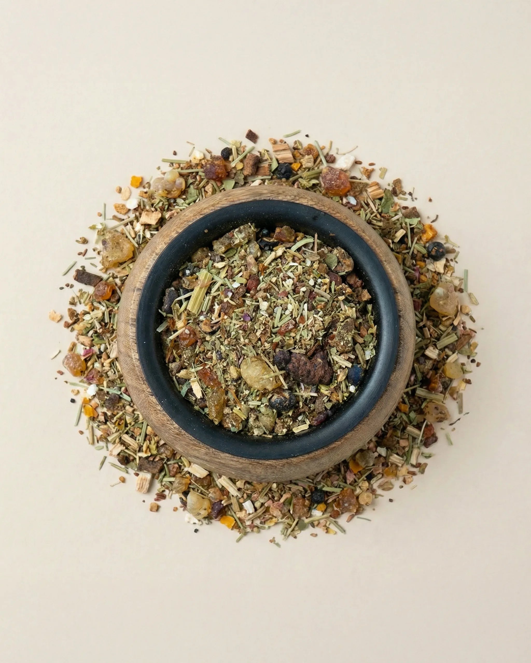 Blend botanic Santhara - amestec aromatic de plante si rasini pentru ritual de fumigatie
