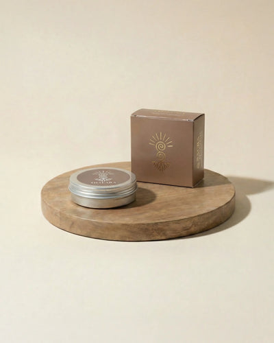 Blend botanic Thalara - cutie bronz si recipient metalic Sacra Botanicals