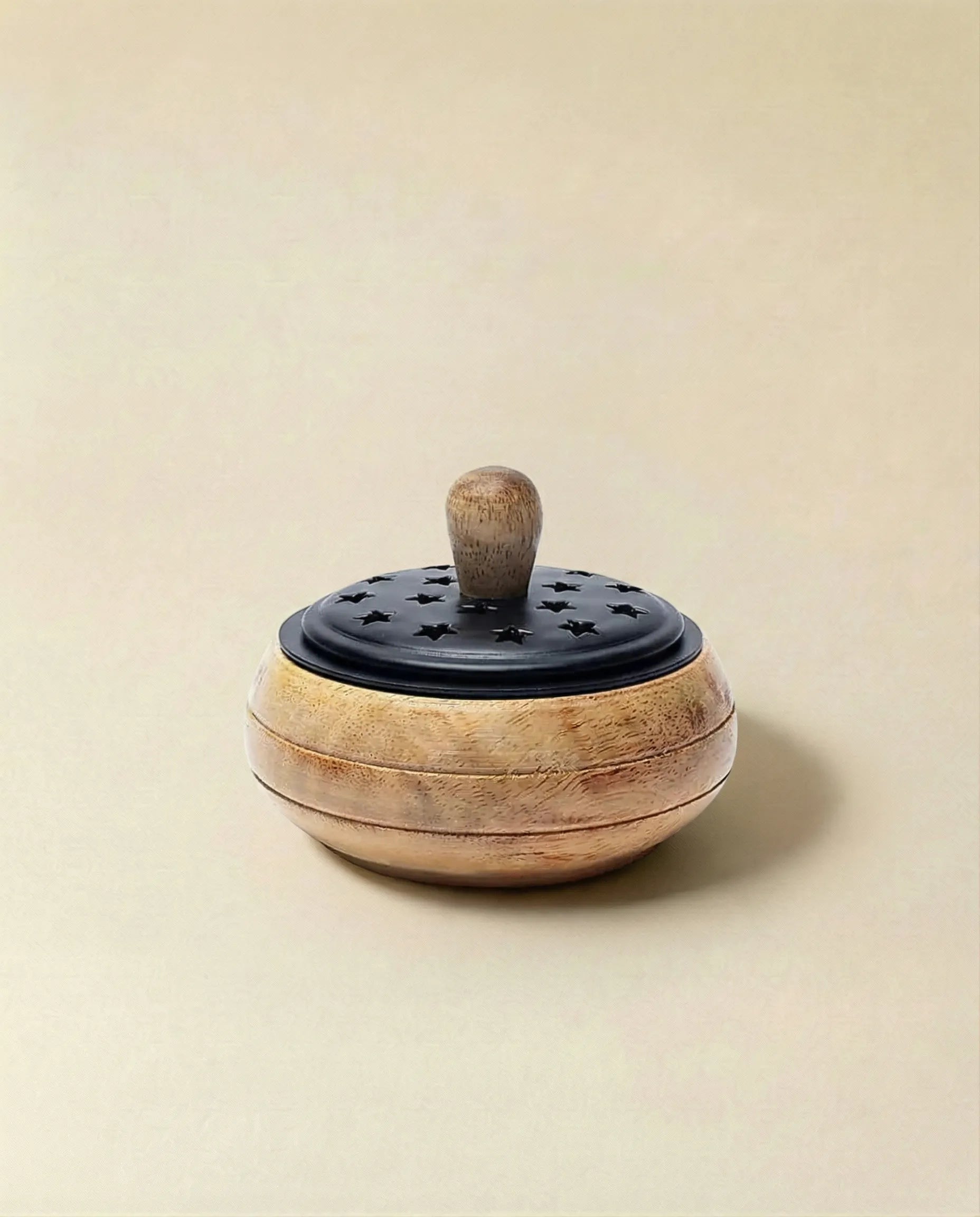 Bol Fumigație Din Lemn De Mango