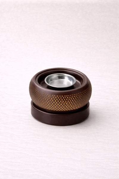 Incalzitor electric din ceramica pentru tamaie, blend botanic si ulei esential, model 2, cu cupa metalica detasabila
