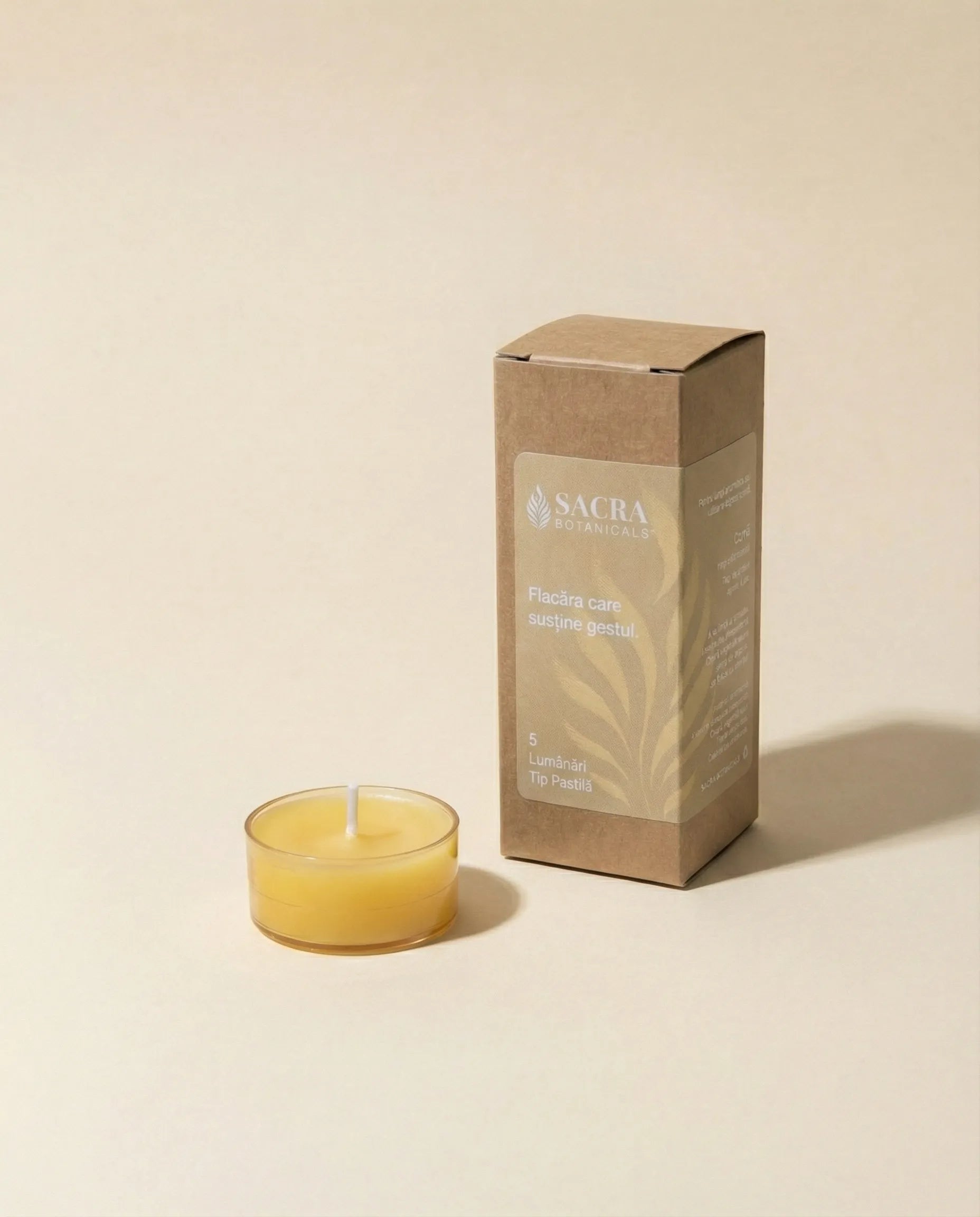 5 Lumânări Ceară De Albine