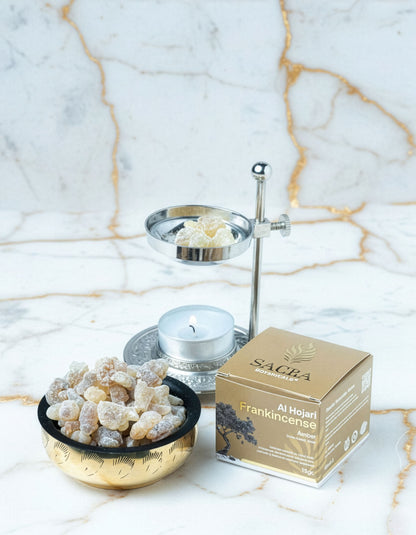 Tamaie Boswellia Sacra Amber - utilizare pe suport de incalzire