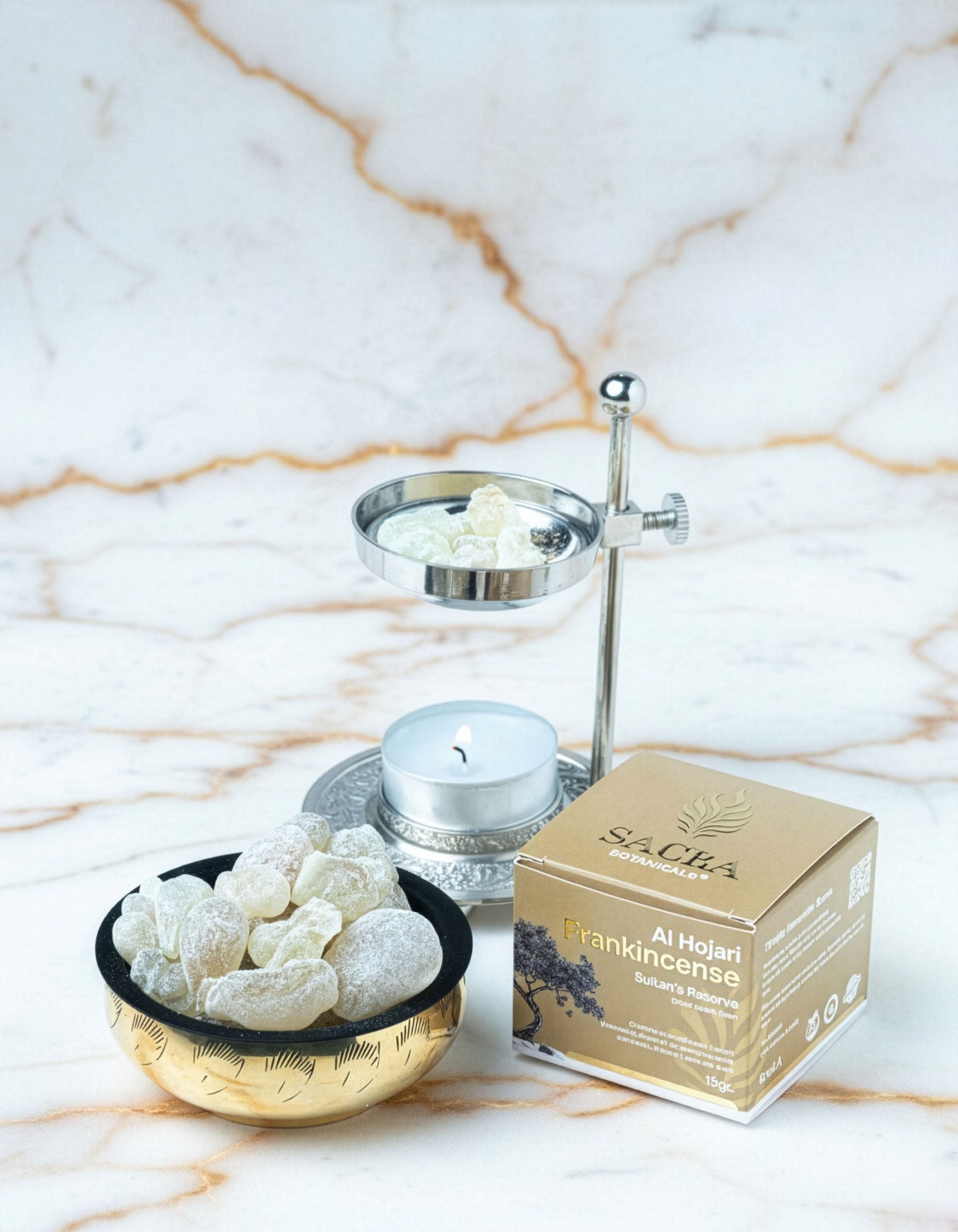 Tamaie Boswellia Sacra Sultan's Reserve - utilizare pe suport de incalzire